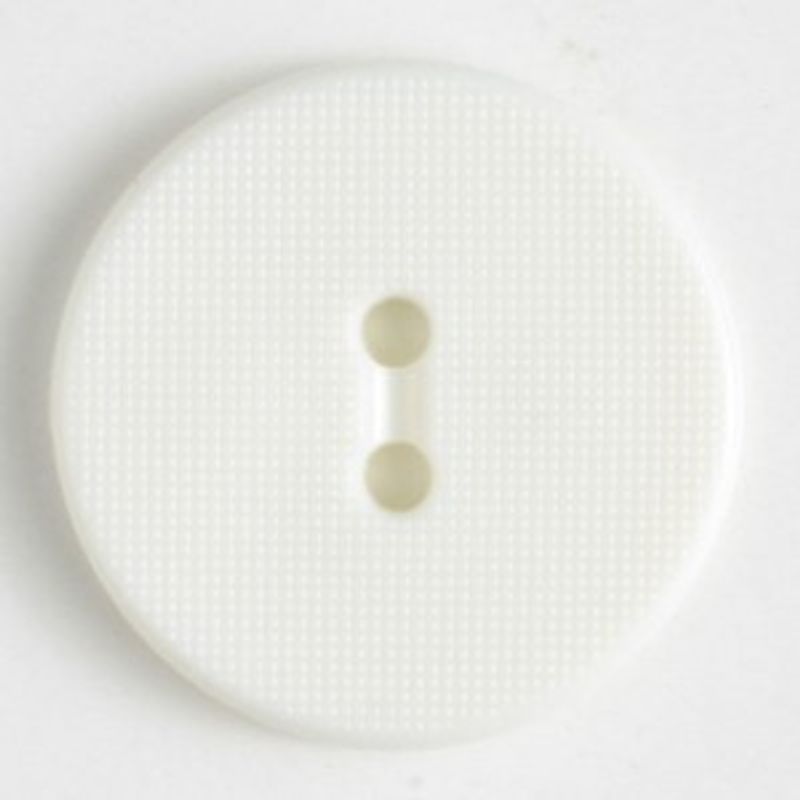 Knapp, 15mm hvit