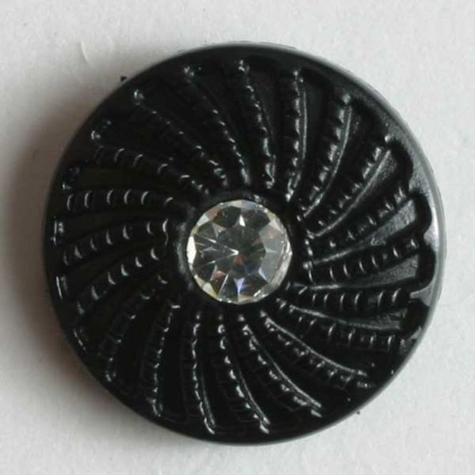 Hovedbilde Strassknapp, 11mm sort