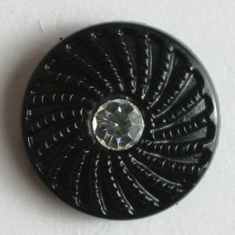 Strassknapp, 11mm sort