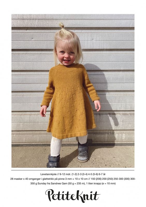 PetiteKnit Løvetannkjole