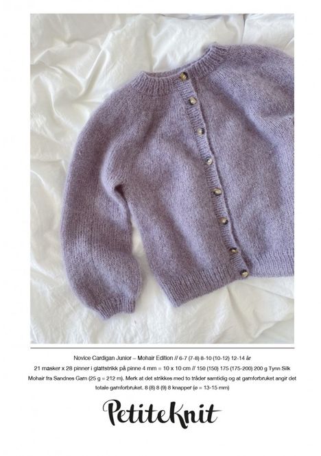 Hovedbilde PetiteKnit Novice Cardigan Junior/ Mohair Edition